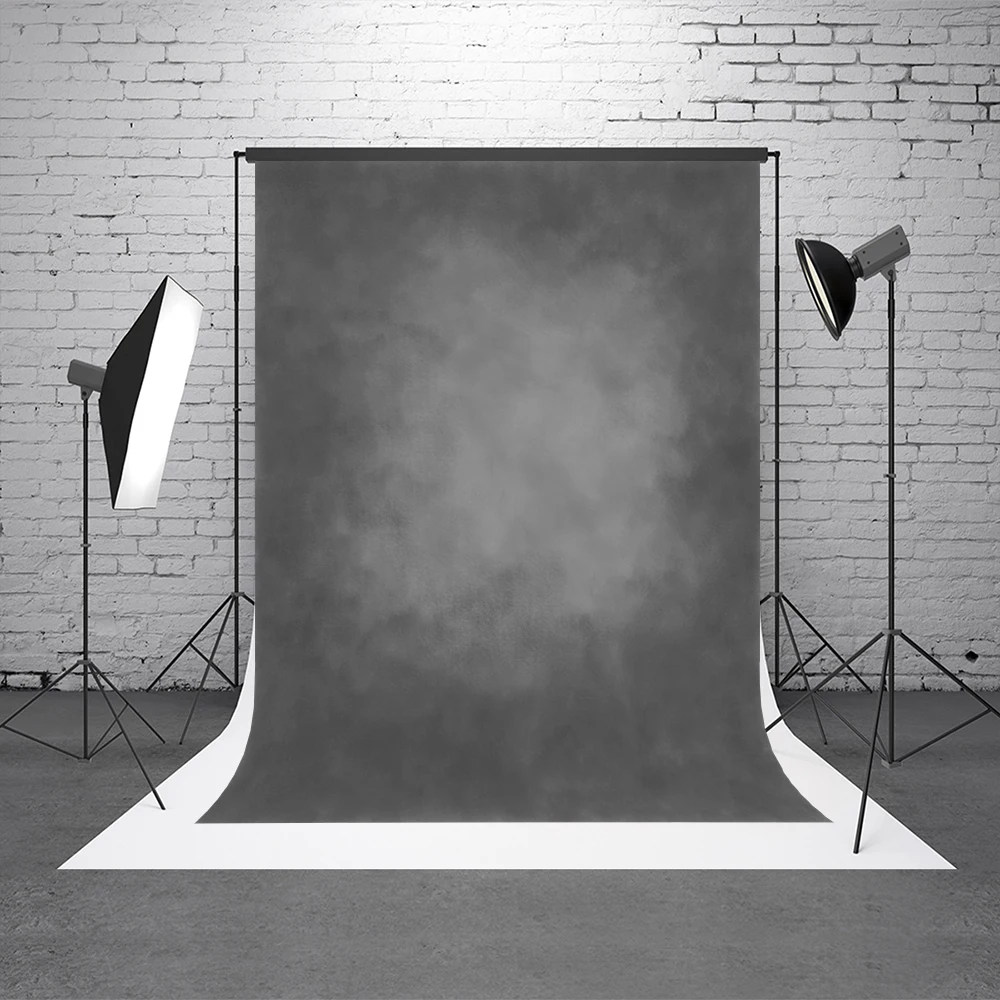 VinylBDS Gray Photography Backdrops 5x7ft Pure Color Abstraction Studio Background Cotton Washable Fantasy | Электроника