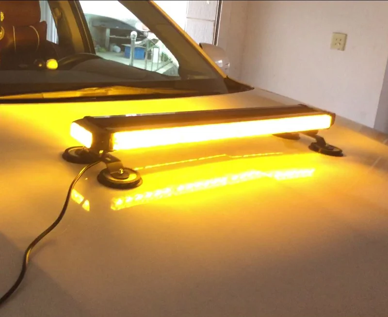 2" 54 Led Стробоскоп свет бар автомобиль крепление на крыше полиция Предупредительная сигнализация Янтарная вспышка маяка свет пожарный Аварийная сигнализация Предупредительная лампа