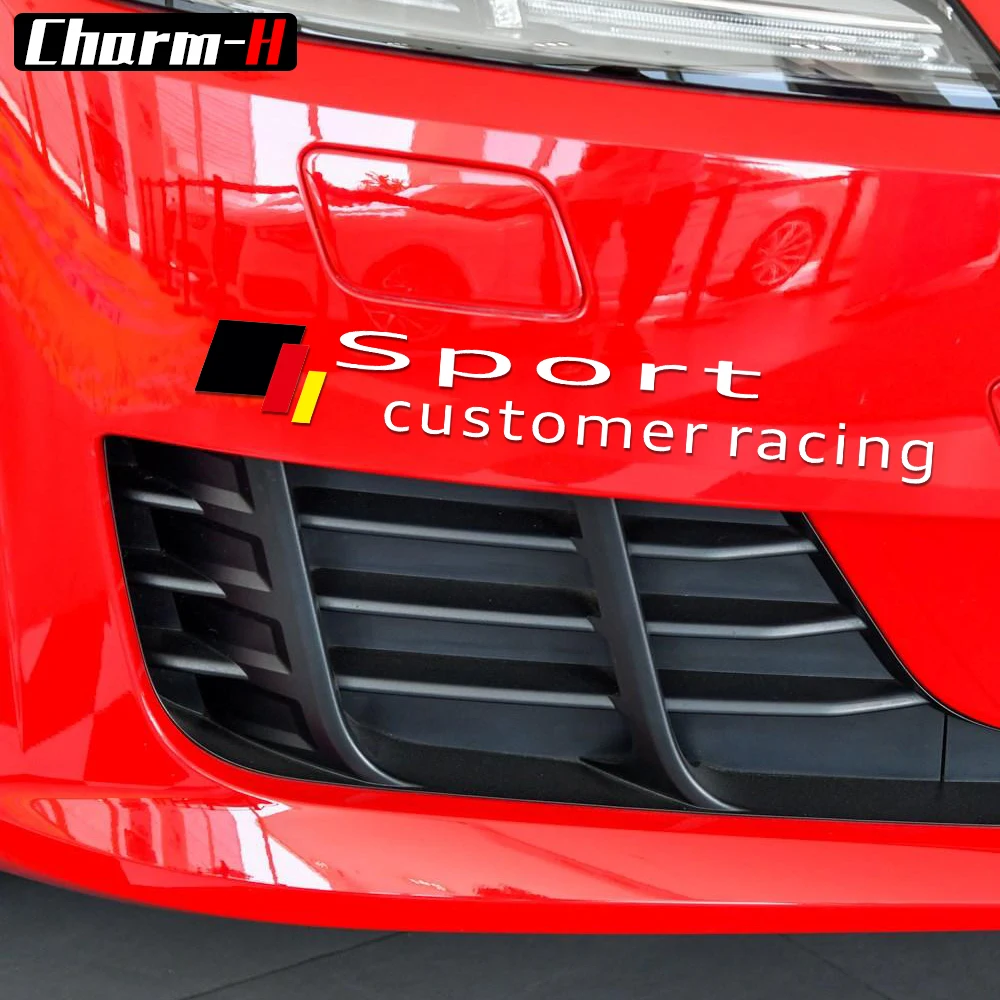 Наклейки для audi a3 a4 b6 b7 b8 a5 tt tts rs a6 c5 c6 c7q2 q5 q7 rs3 rs5 s3 s5 2 шт. аксессуары|Наклейки на