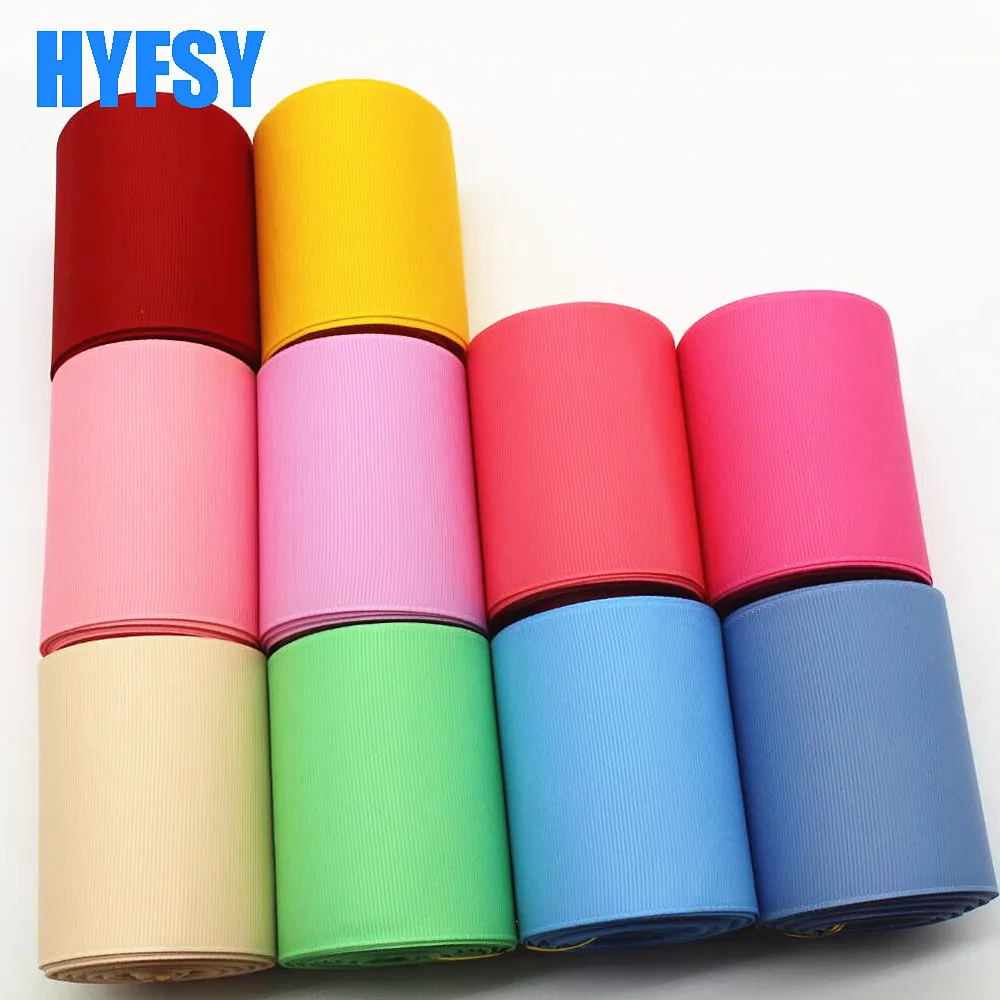Hyfsy 10100 75 мм Простая лента 10 ярдов DIY головной убор подарочная упаковка аксессуары