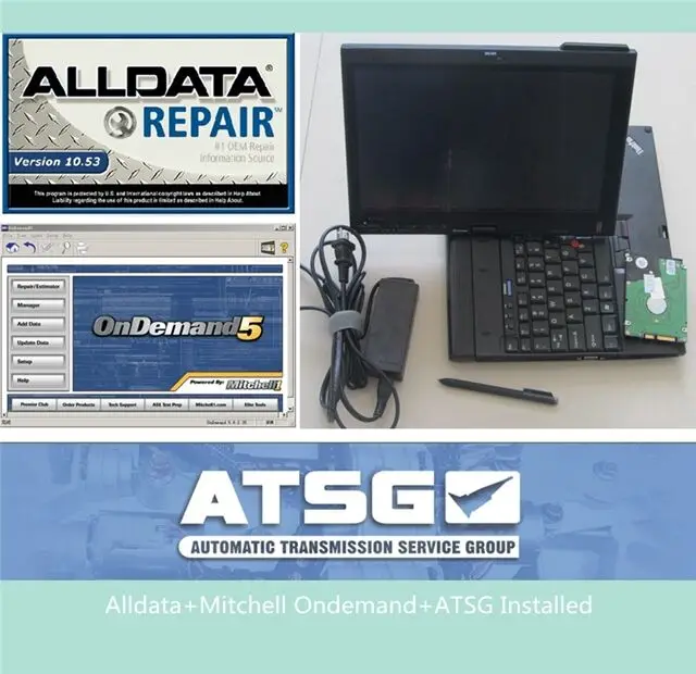 

Alldata 10,53 программное обеспечение для ремонта авто с ATSG и M.itchell Onde * mand 2015 установлен в 1 ТБ жесткий диск + X200T ноутбук непосредственно использов...