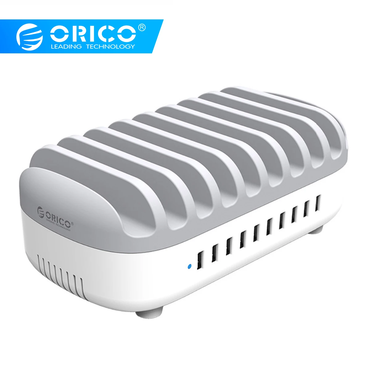 ORICO 10 Порты USB Зарядное устройство Док-станция с держателем 120 Вт 5V2. 4A* 10 зарядка через USB для смартфонов Tablet PC Применить для дома общественных