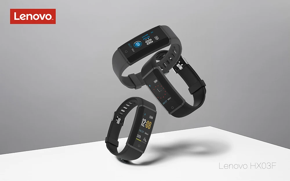 Lenovo HX03F Смарт-часы Смарт-браслет цветной с высоким разрешением TFT экран Bluetooth 4,2 монитор сердечного ритма во время сна pk mi band 3