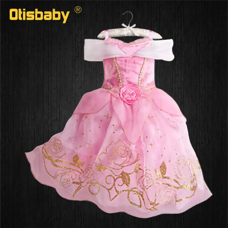 OTISBABY/нарядное платье для девочек в стиле Рапунцель детский летний костюм принцессы для костюмированной вечеринки детская белоснежная Золушка красавица, вечерние платья - Цвет: B8