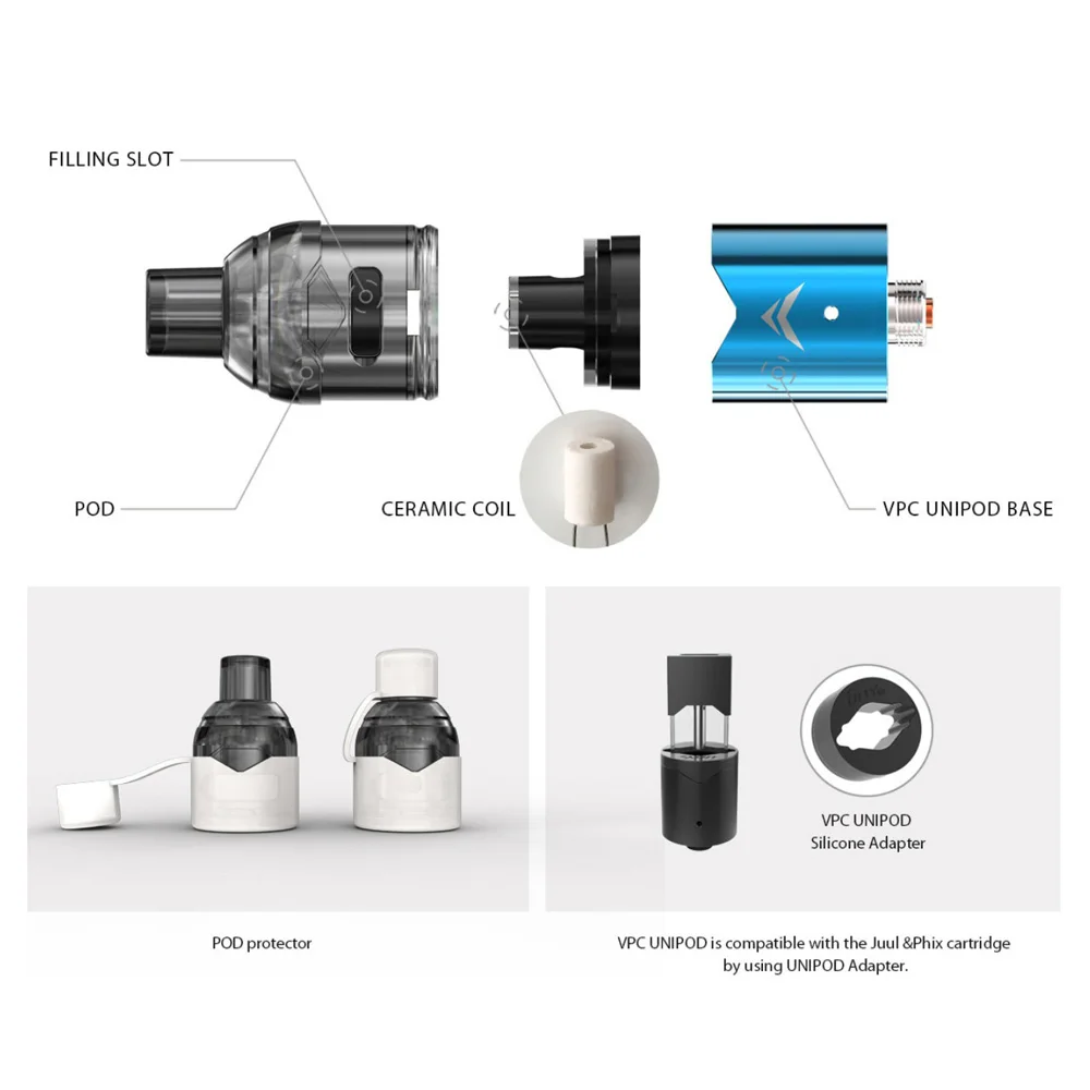 Stock shipping!!! Original IJOY Diamond VPC kit with 1400mAh built-in battery Ijoy pod mod 2ml unipod | Электроника