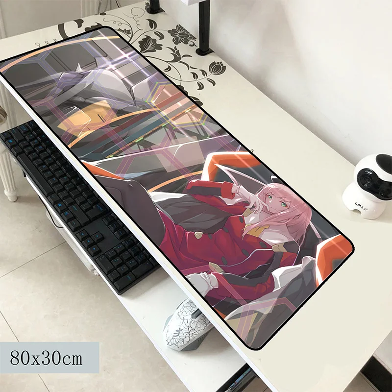 Коврик для мыши darling in the franxx 800x300x2 мм очаровательные компьютерные коврики игровые