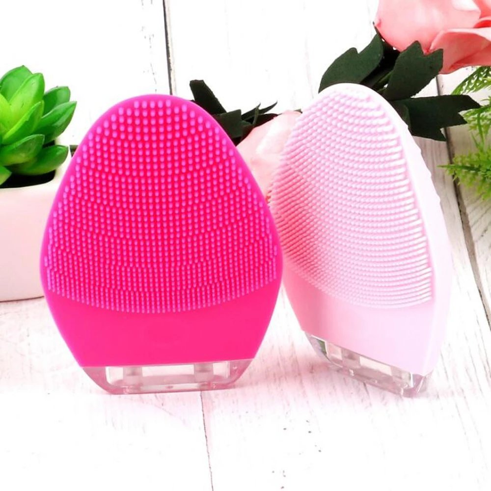 

1pcs 3 Files Silicone Electric Face Cleansing Instrument Waterproof Vibrate Pore Clean Facial Skin Care Washing Massage Machine