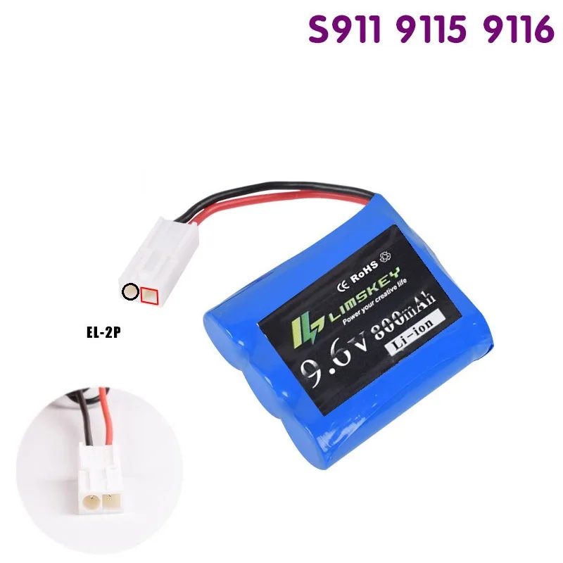 Аккумулятор 800mah 9,6 V для JYRC S911 9115 9116 S912 RC автомобилей обновления запасные части двойной кабель батареи 9,6 V батарея от 1 до 5 шт