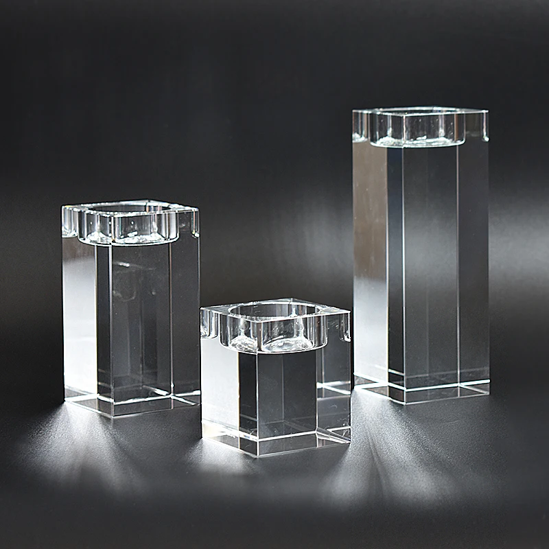 PEANDIM K9 хрустальные подсвечники маленькие Подсвечники Tealight 6 см 10 см 14 см День Святого Валентина обеденный стол при свечах