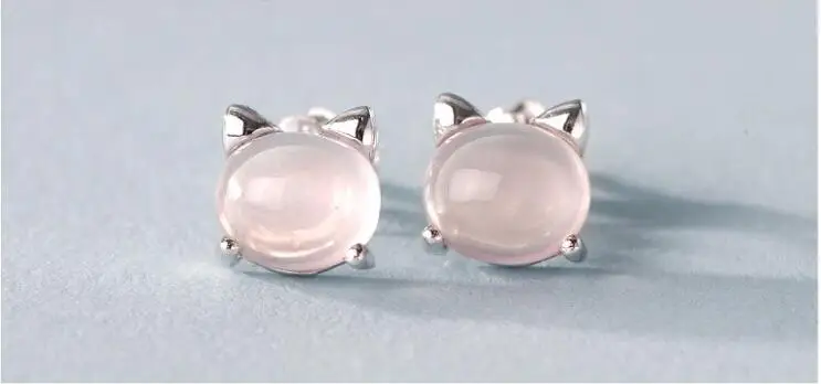 Женские серьги из серебра 925 пробы с милым котом|cat silver earrings|silver earringsearrings for women |