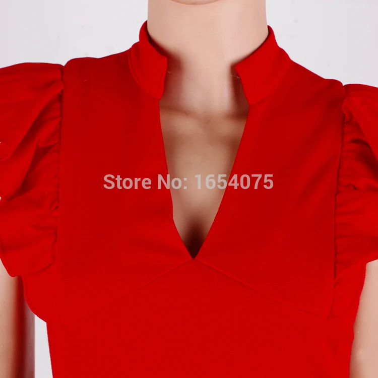 vestidos Real Top Fashion Freeshipping Vestidos Femininos summer style Elegant Dress Irregular Shoulder Deep V | Женская одежда