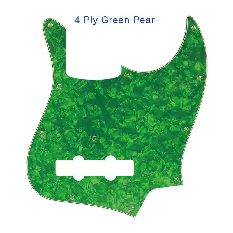 4Ply Green Pearl Pleroo пользовательские гитарные части-для MiJ Jazz Bass Сделано в Японии гитары накладки царапины пластины - Цвет: 4Ply Green Pearl