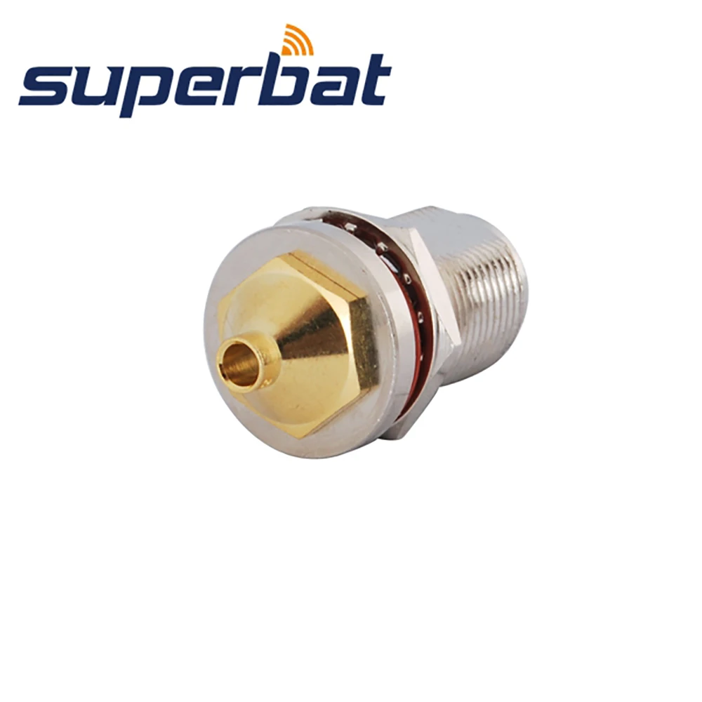 

Superbat 10pcs N Solder Female Bulkhead with O-ring RF Coaxial Connector for Semi-rigid .141 Cable