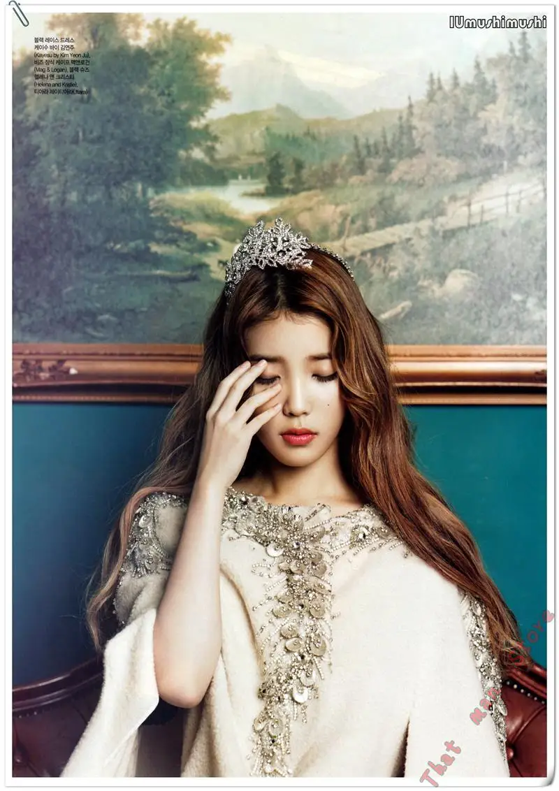 IU Lee Ji Eun южнокорейская модель красоты белые постеры из крафт бумаги декоративный