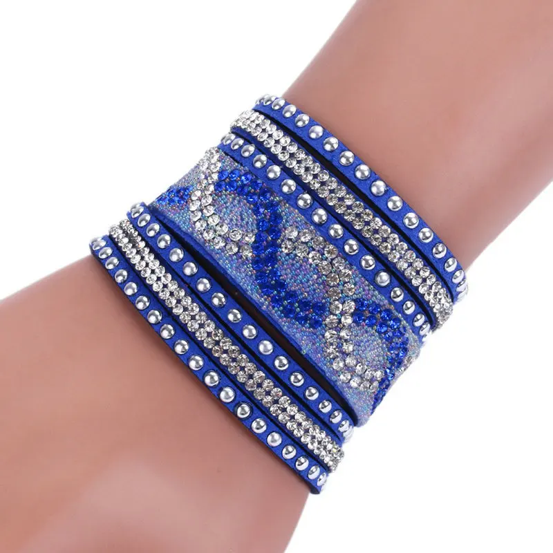 Женский кожаный браслет 10 цветов регулируемый размер 1 шт.|bracelet findings|bracelet slavejewelry