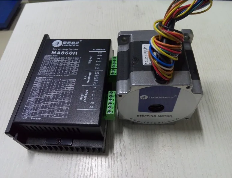 Шаговый двигатель Leadshine DMA860H комплект из 2 шаговых двигателей NEMA 34 крутящий момент