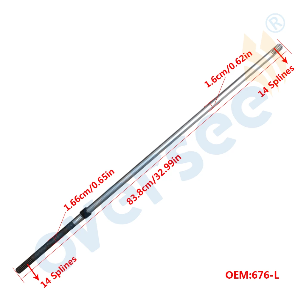 Подвесной приводной вал 676 45501 10 для подвесного двигателя Yamaha E40GMH 40GWH|shaft|shaft drive |