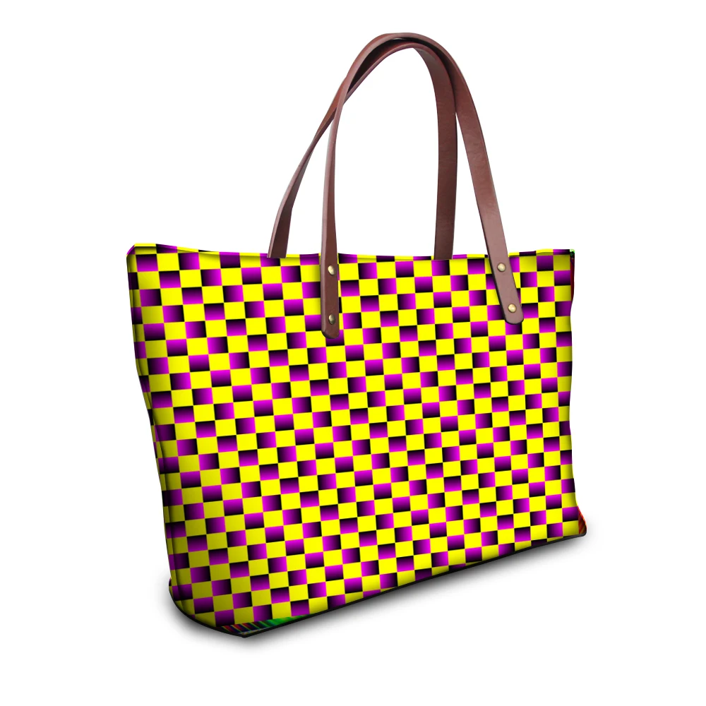 Женская сумка в клетку женские большие сумки повседневные через плечо дамские