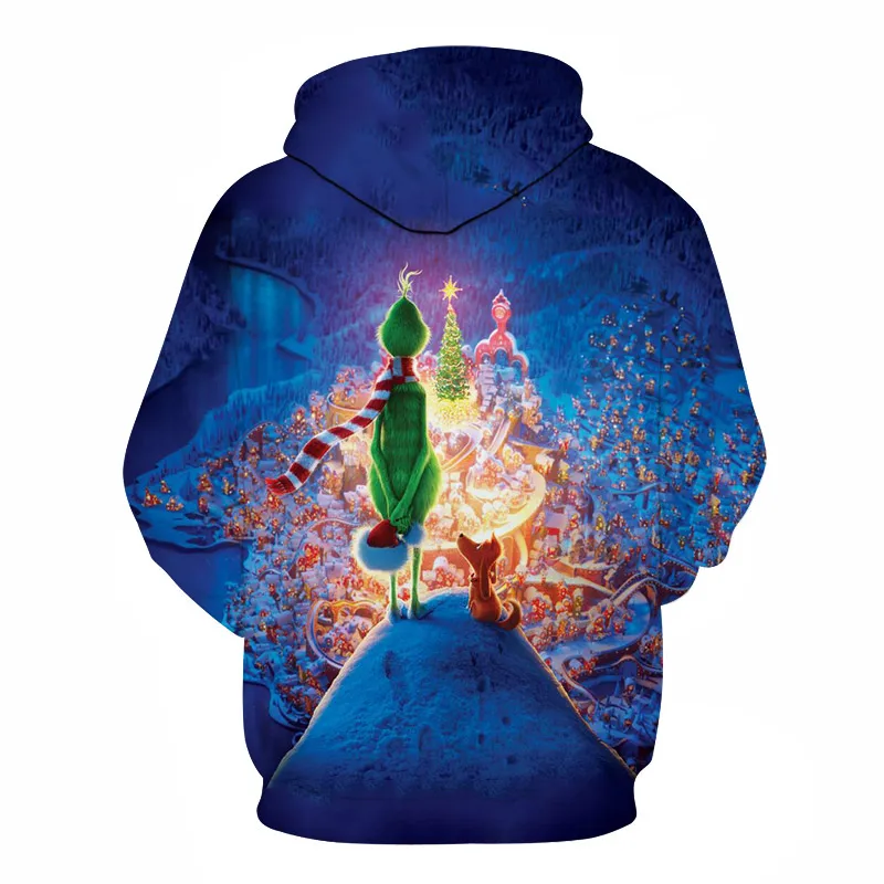 Hoodie Men Women 3d Printed Pullover Unisex Reindeer Snowflake Pocket Ugly Christmas Sweatshirt Hoodies Tops | Мужская одежда