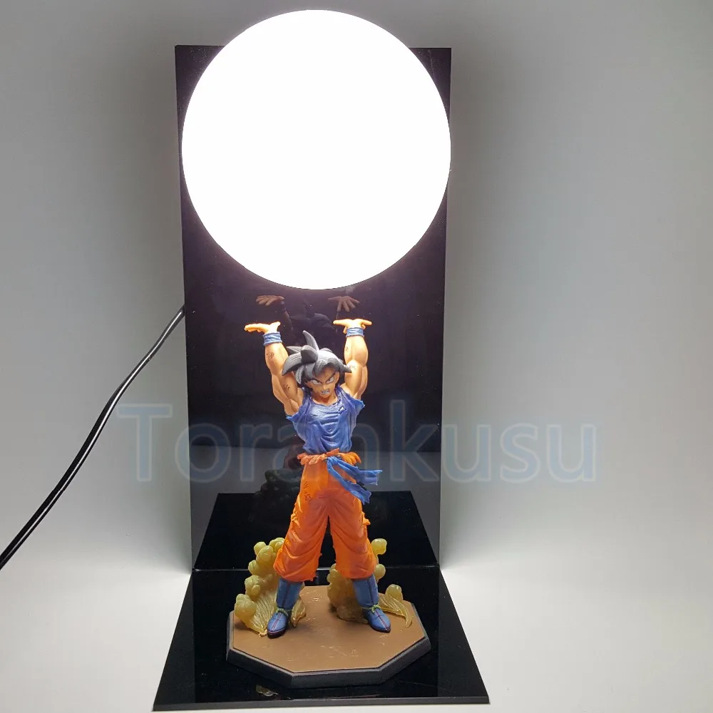 Фигурка Dragon Ball Z Сон Гоку спиртовая бомба DIY дисплей Светодиодная лампа Аниме