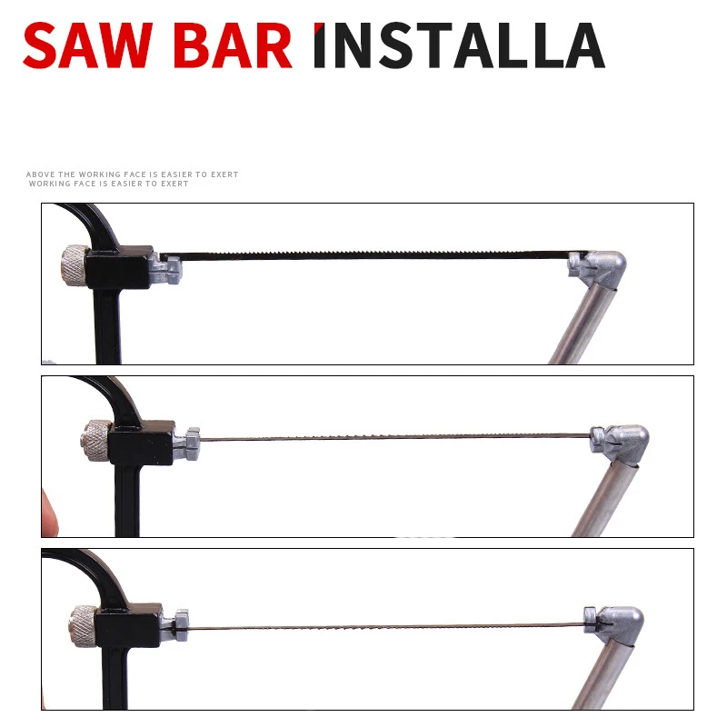 7 шт. пила Hacksaw Модель Пилы ручной пилы рамка мини ручная многофункциональная лук