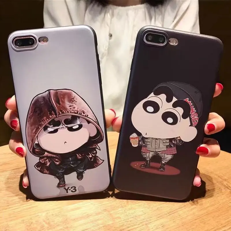 3D стерео рельеф Crayon Shinchan ТПУ мягкий чехол для телефона Apple iphone 7 plus задняя крышка