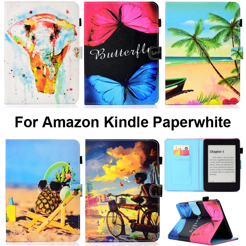 Защитный чехол для Amazon Kindle Paperwhite умный бумажный Белый 3 2 электронной книги мягкий