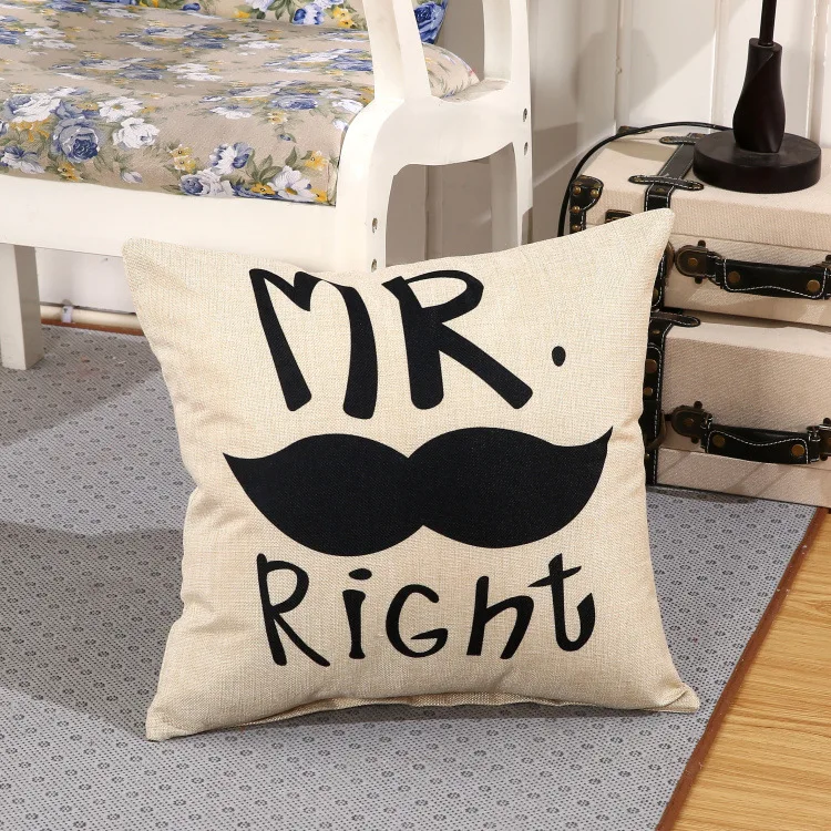 Накладные губы борода двойная Автомобильная подушка для дивана Mr.right диванная