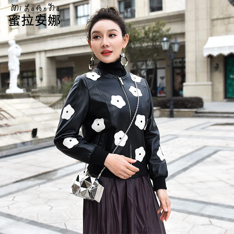 Для женщин короткие кожаные clothing2018 новый корейский вариант body выращивания леди