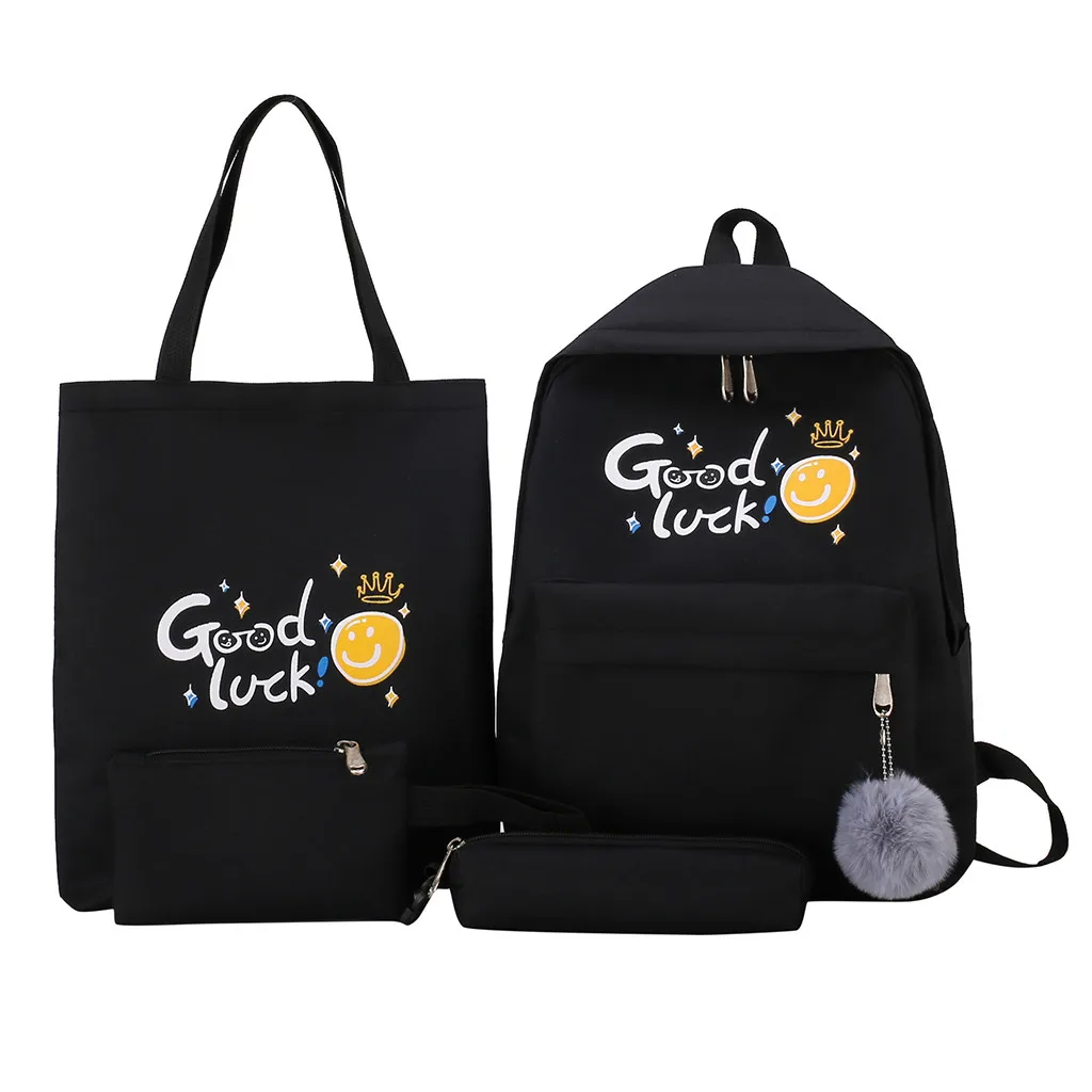 Aelicy 4 шт./компл., милый рюкзак Mochila, рюкзак на плечо, рюкзаки для путешествий, рюкзаки для отдыха, рюкзаки для подростков, девочек, мальчиков, школьный рюкзак