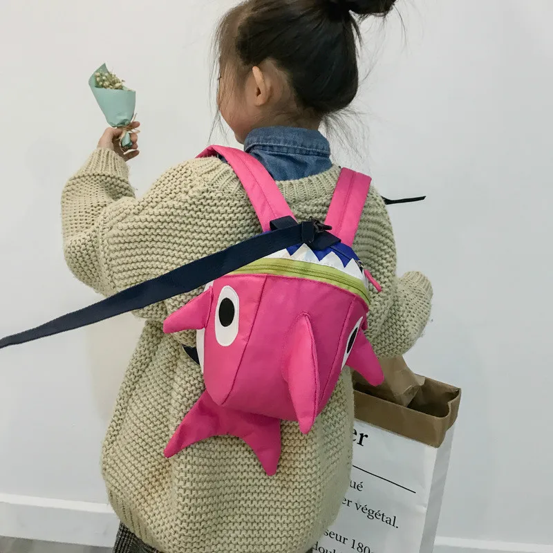 Новинка 2019 для девочек детей леди парусиновая Милая Акула пять однотонных