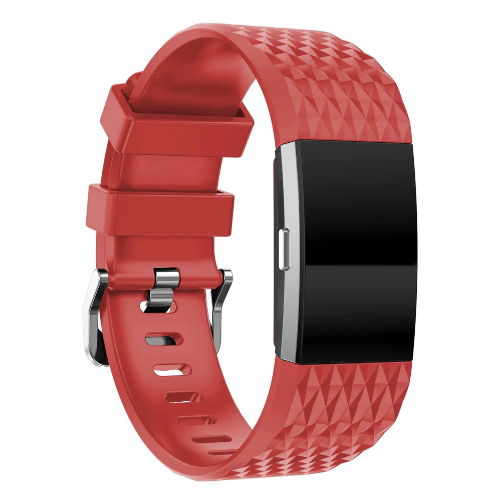 3D Силиконовые Замена ремни для браслета FitBit Charge 2 Смарт часы браслет для браслета FitBit Charge 2 ремешок для Fibit