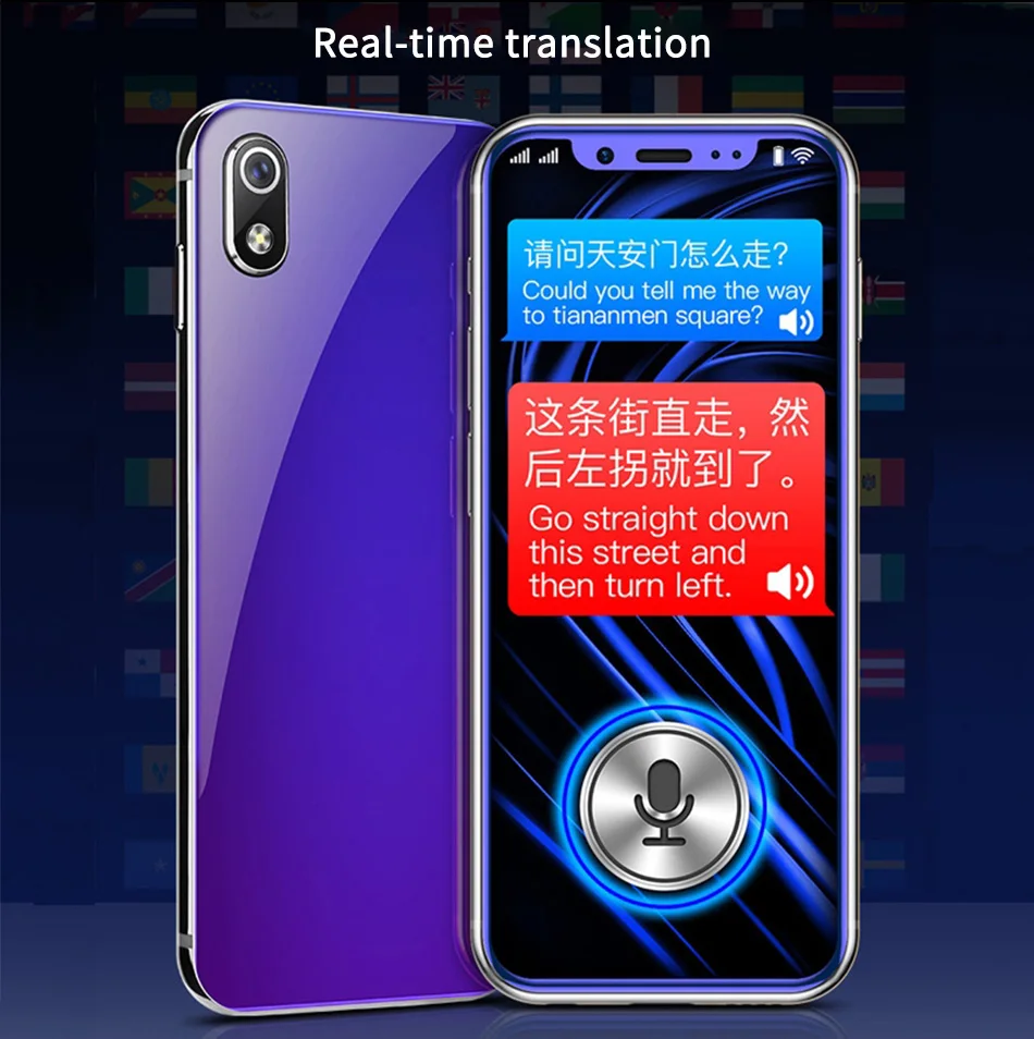 Маленький K-TOUCH I9 4G мобильный телефон 3 ГБ 32 ГБ металлическая рамка телефон Android 8,1 Лицо ID WiFi gps детский мобильный телефон