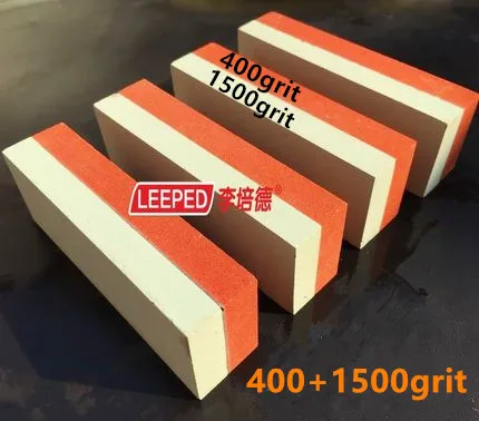 LEEPED 400/1500 зернистость двухсторонняя профессиональная зеленая карбоновая и