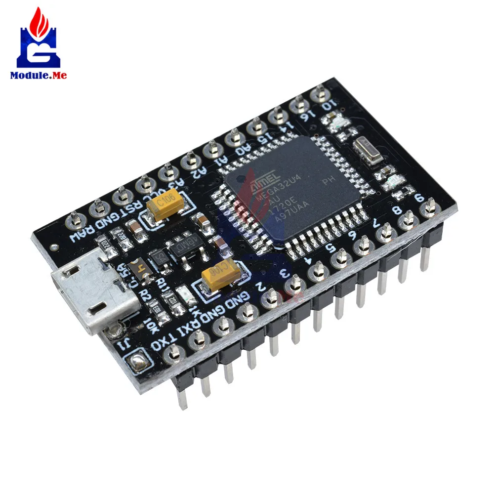 Pro Micro ATmega32U4 ATMEGA32U4-AU 3,3 В 8 МГц модуль USB контроллер Микроконтроллер плата для Arduino Nano с Загрузчиком
