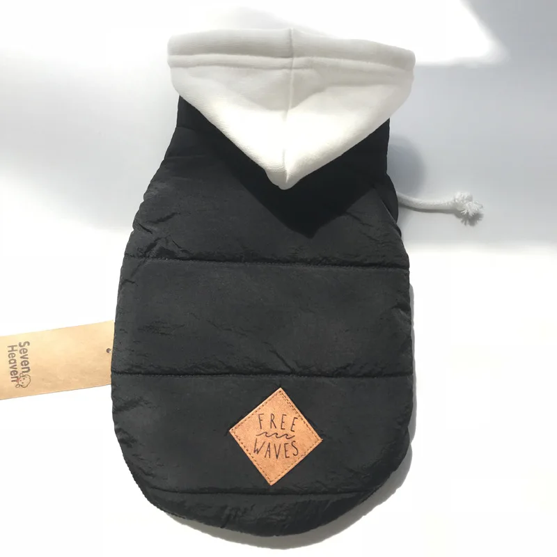 Зимние теплые худи для домашних собак одежда утепленный жилет пуховая куртка