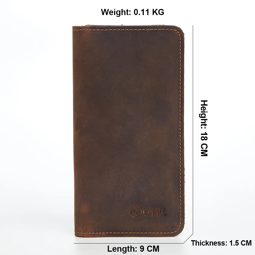 Мужской Длинный кошелек клатч из натуральной кожи мужские бумажники держатель