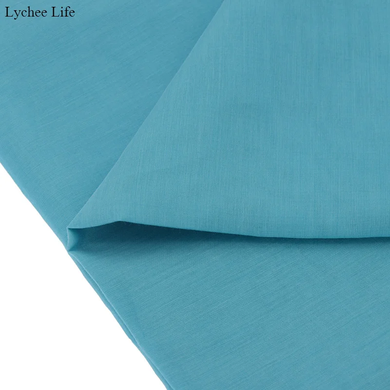 Lychee Life Simple Style Handmade Garment Craft Fabric Soft Silk Cotton Lining For Women DIY Patchwork Clothes Decoration | Дом и сад