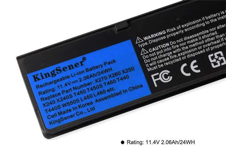 KingSener ноутбука Батарея для lenovo Thinkpad X270 X260 X240 X240S X250 T450 T470P T450S T440S K2450 W550S 45N1136 45N1738 68
