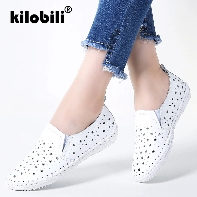 Kilobili/2019 г. Весенняя женская повседневная обувь на плоской подошве балетки из