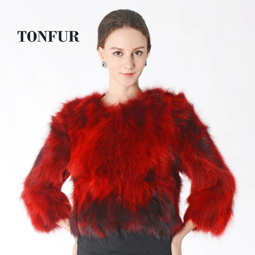 Real Luxury Fox Fur Coat For Women Winter Brand Top Rated style Natural Genuine HP523 | Женская одежда