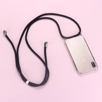 strap cord chain phone tape necklace lanyard mobile phone case for carry cover case hang iphone 12 11 13pro xs max xr 7 8plus