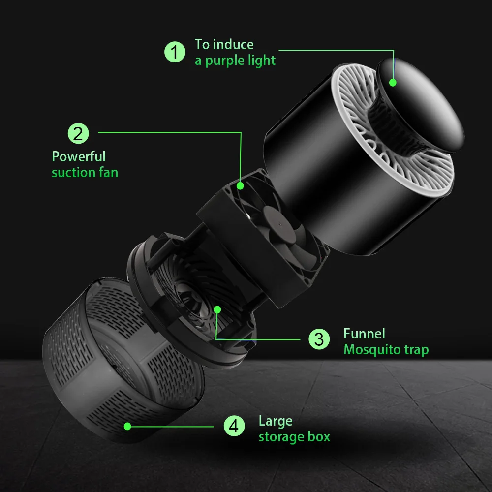 CHIZAO USB-лампа для уничтожения комаров фотокатализатор бесшумный светильник