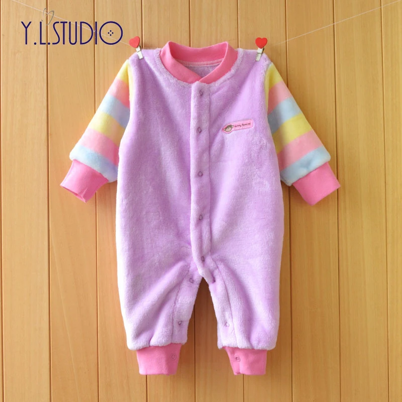 

Baby Boy Winter Clothes Onesie Baby Clothes Newborn Romper Flannel Girl Jumpsuit New Born Toddler Long Sleeves Clothing