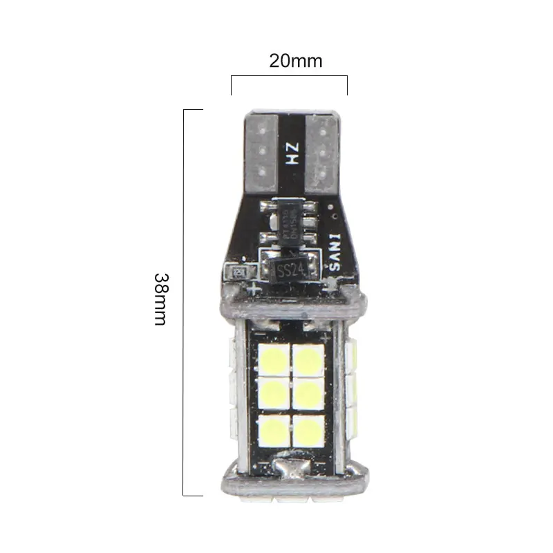 

Universal LED T15 3030 24smd car lamps turn signal license plate light trunk lamp clearance lights reading lamp 12V