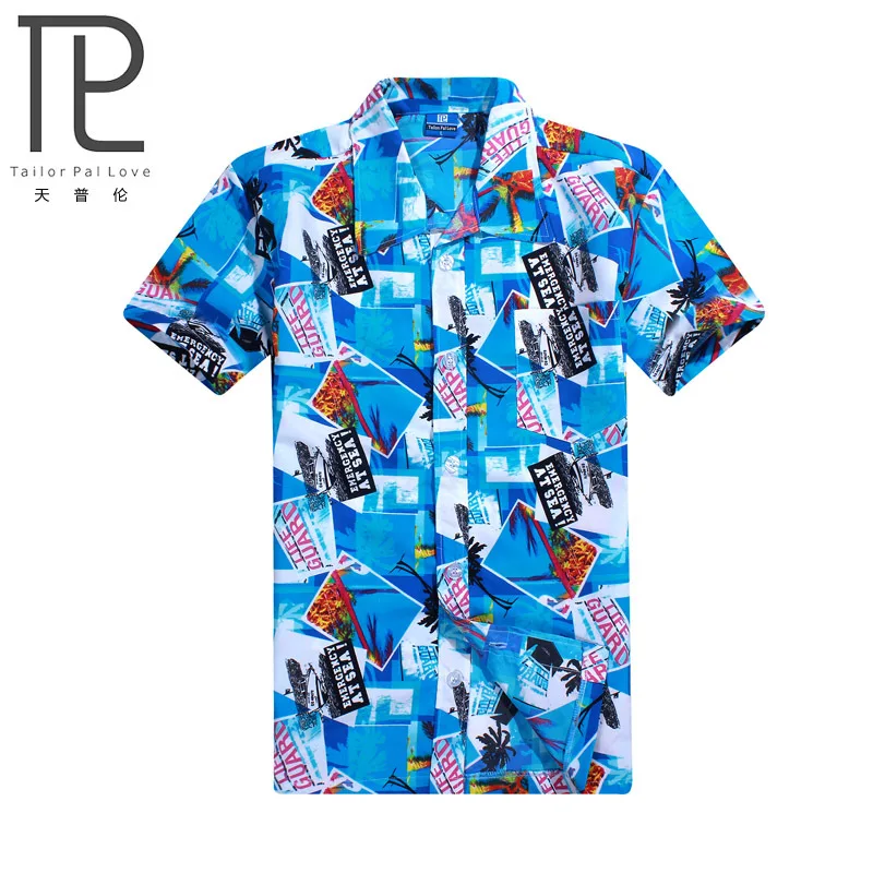 

Brand Summer Hot Selling Hawaiian Men's Hawaii Beach Shirt, Men Short Sleeve Floral Loose Casual Shirts Fast drying L-4XL