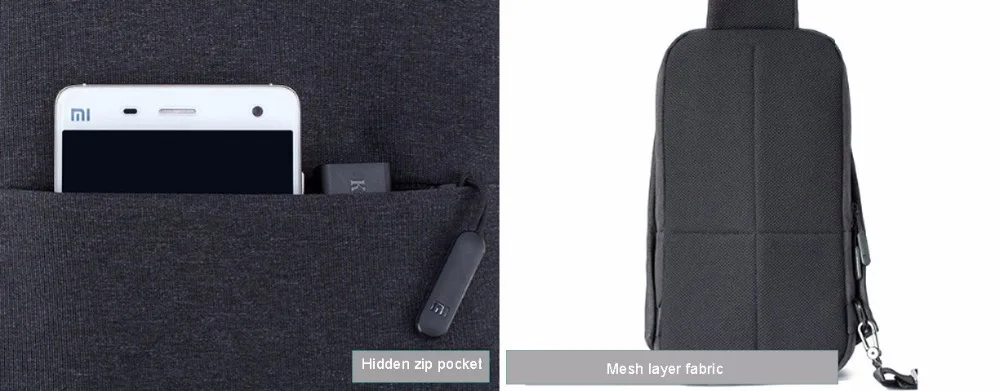 Рюкзак Xiaomi, сумка на ремне, для отдыха, на груди, маленький размер, на плечо, унисекс, рюкзак, сумка через плечо, 4л полиэстер, Прямая поставка