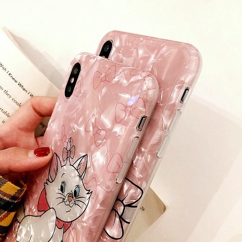 Чехол для телефона с мраморной раковиной чехол iphone 7 XS MAX XR X 6 6S 8 Plus милый