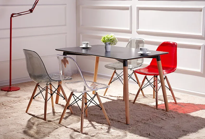 Современный дизайн прозрачный акриловый поликарбонатный современный обеденный