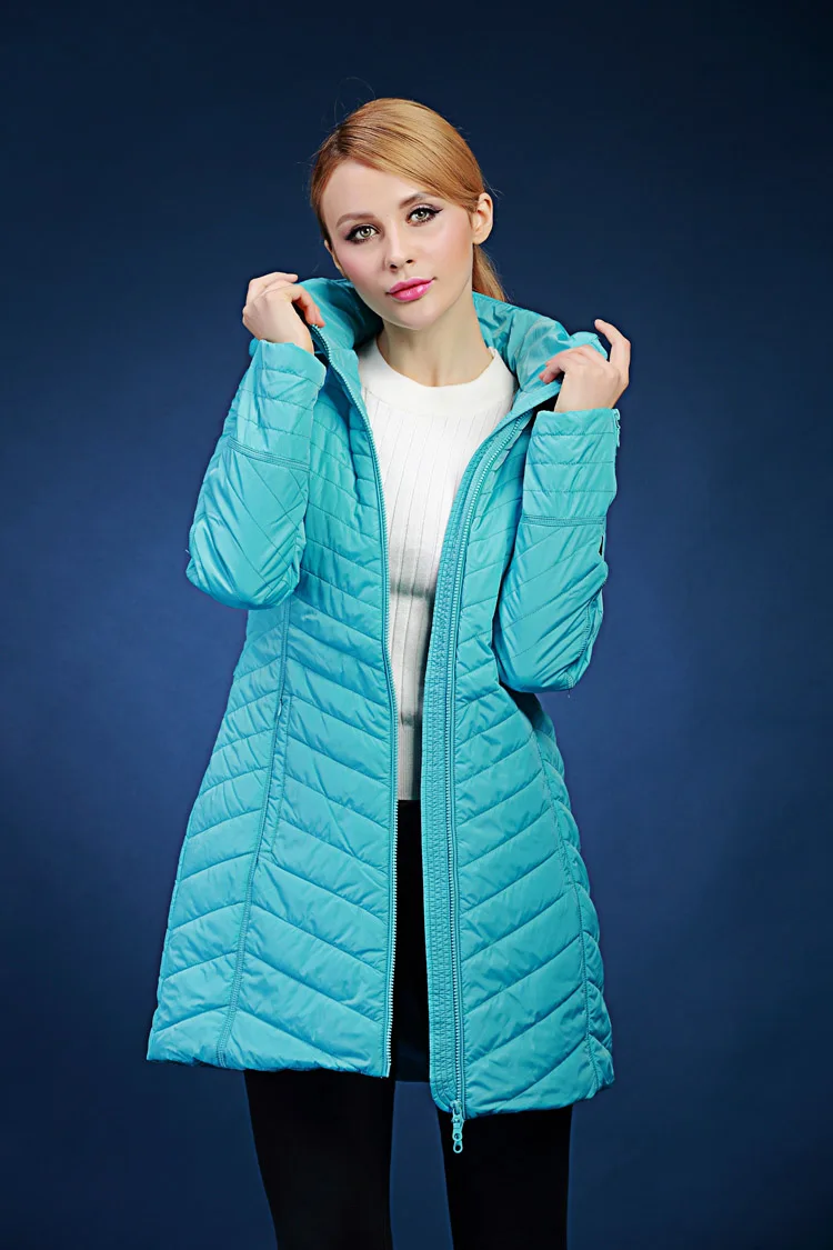 Осенне-зимняя куртка с капюшоном Европейский и американский бренд женское